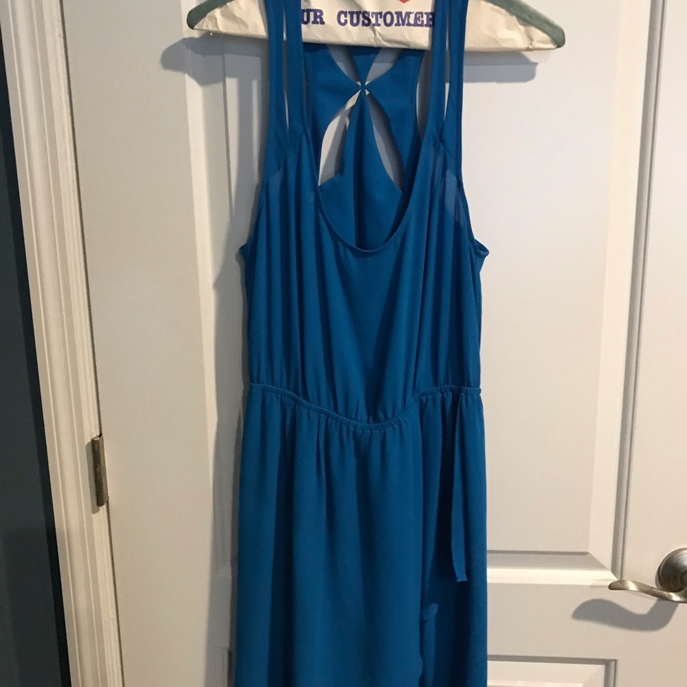 Blue mini dress